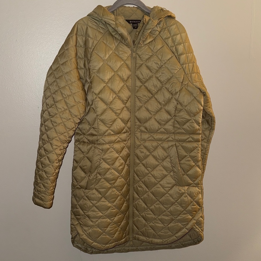 Athleta Quilted Hooded Puffer Jacket